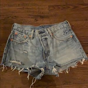 Denim Levi shorts
